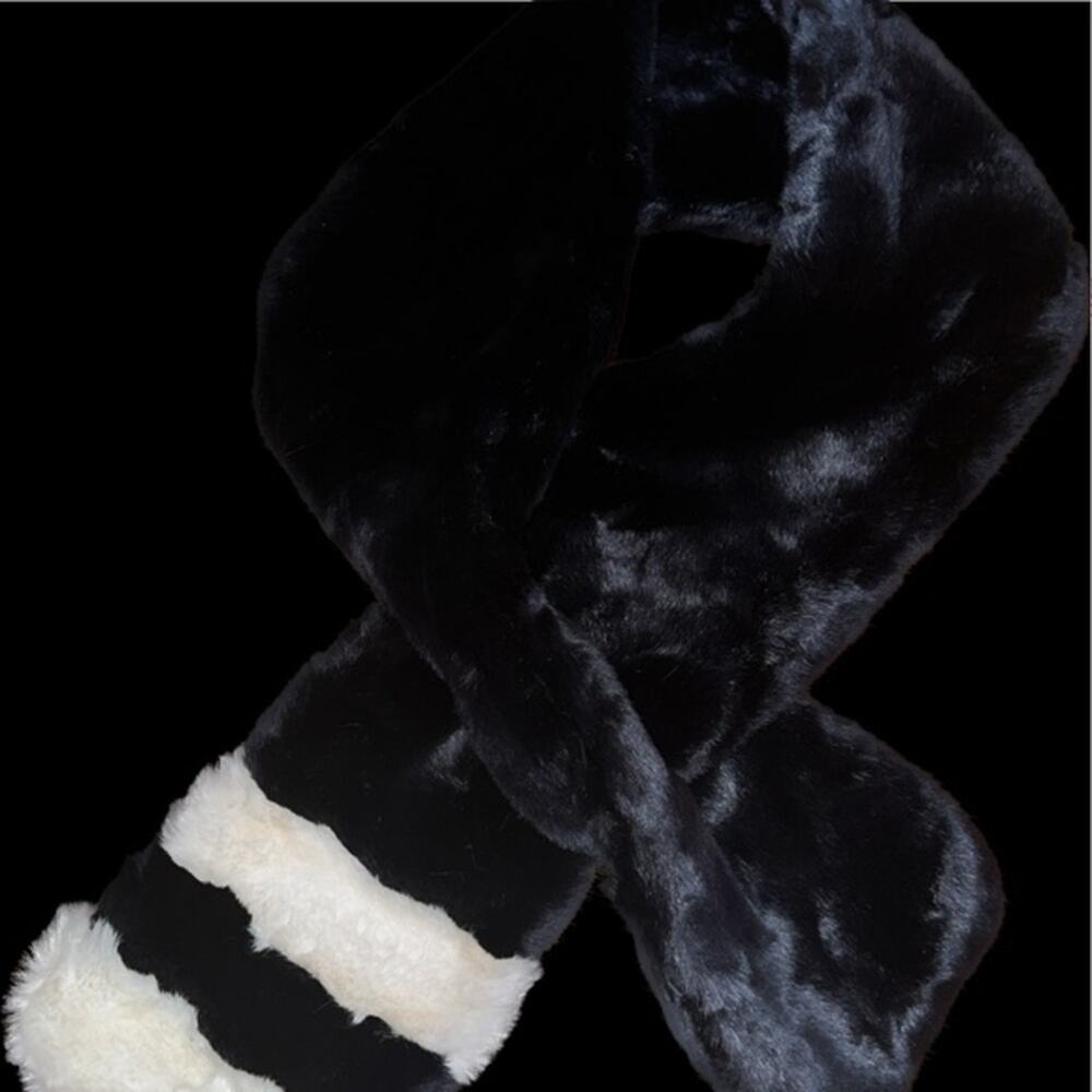 Glamorous SAKS FIFTH AVENUE Faux-Fur Long Scarf